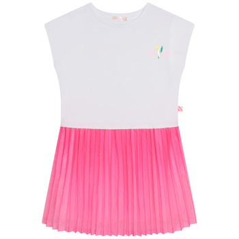 Υφασμάτινα Κορίτσι Κοντά Φορέματα Billieblush U12799-10P Άσπρο / Ροζ