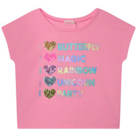 Υφασμάτινα Κορίτσι T-shirt με κοντά μανίκια Billieblush U15B48-462 Ροζ