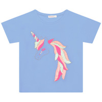 Υφασμάτινα Κορίτσι T-shirt με κοντά μανίκια Billieblush U15B47-798 Μπλέ