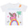 Υφασμάτινα Κορίτσι T-shirt με κοντά μανίκια Billieblush U15B02-10P Άσπρο / Ροζ