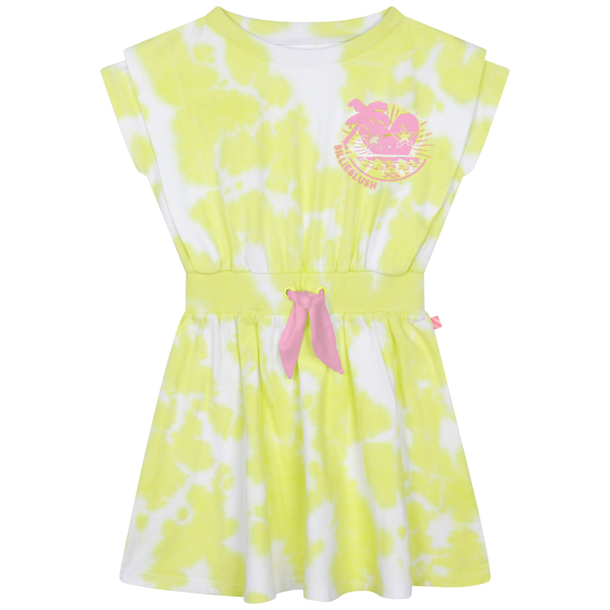 Υφασμάτινα Κορίτσι Κοντά Φορέματα Billieblush U12806-549 Yellow / Άσπρο