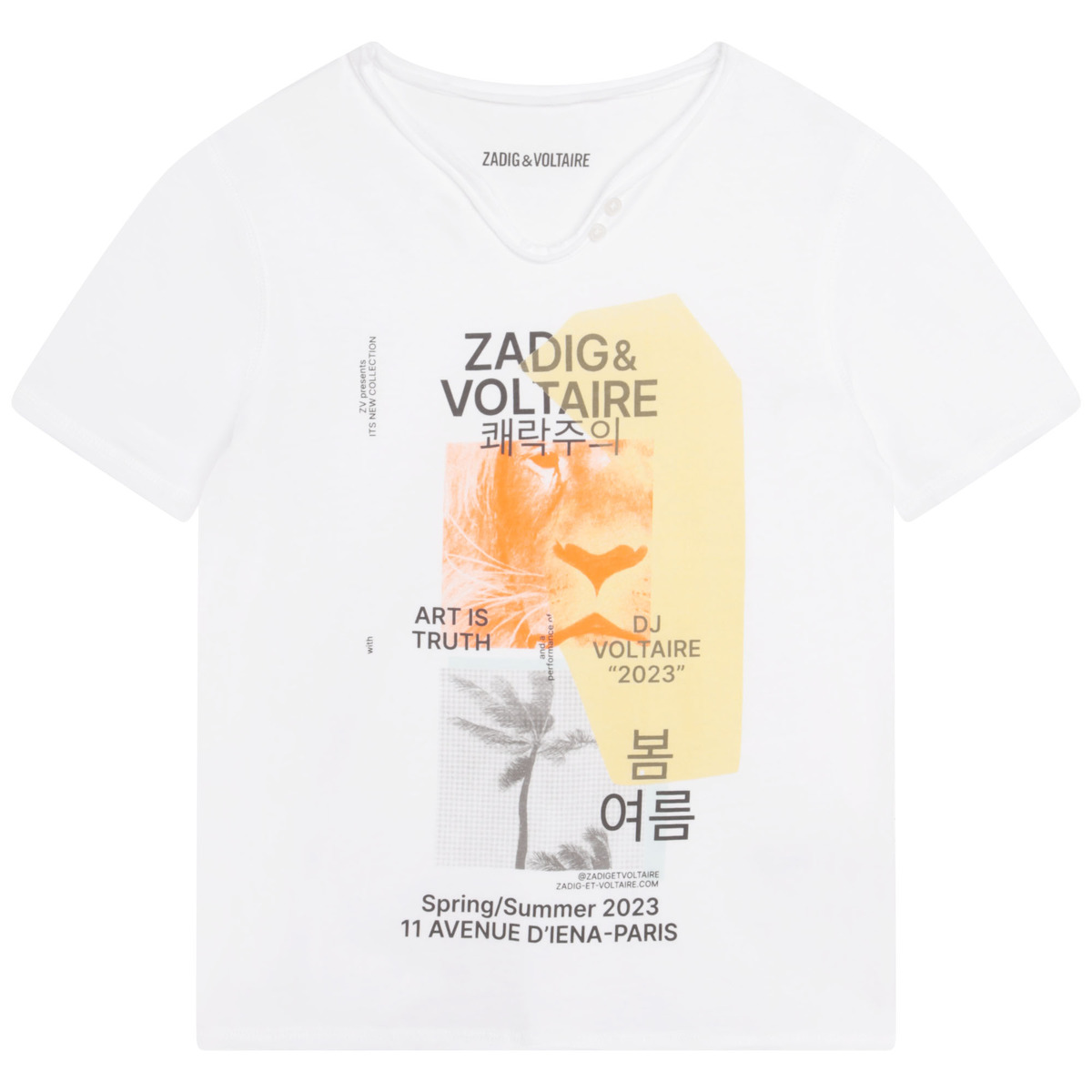 T-shirt με κοντά μανίκια Zadig & Voltaire X25354-10P-J