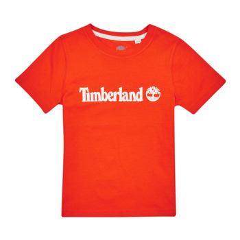 Υφασμάτινα Αγόρι T-shirt με κοντά μανίκια Timberland T25T77 Red