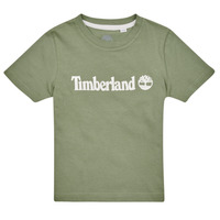 Υφασμάτινα Αγόρι T-shirt με κοντά μανίκια Timberland T25T77 Kaki