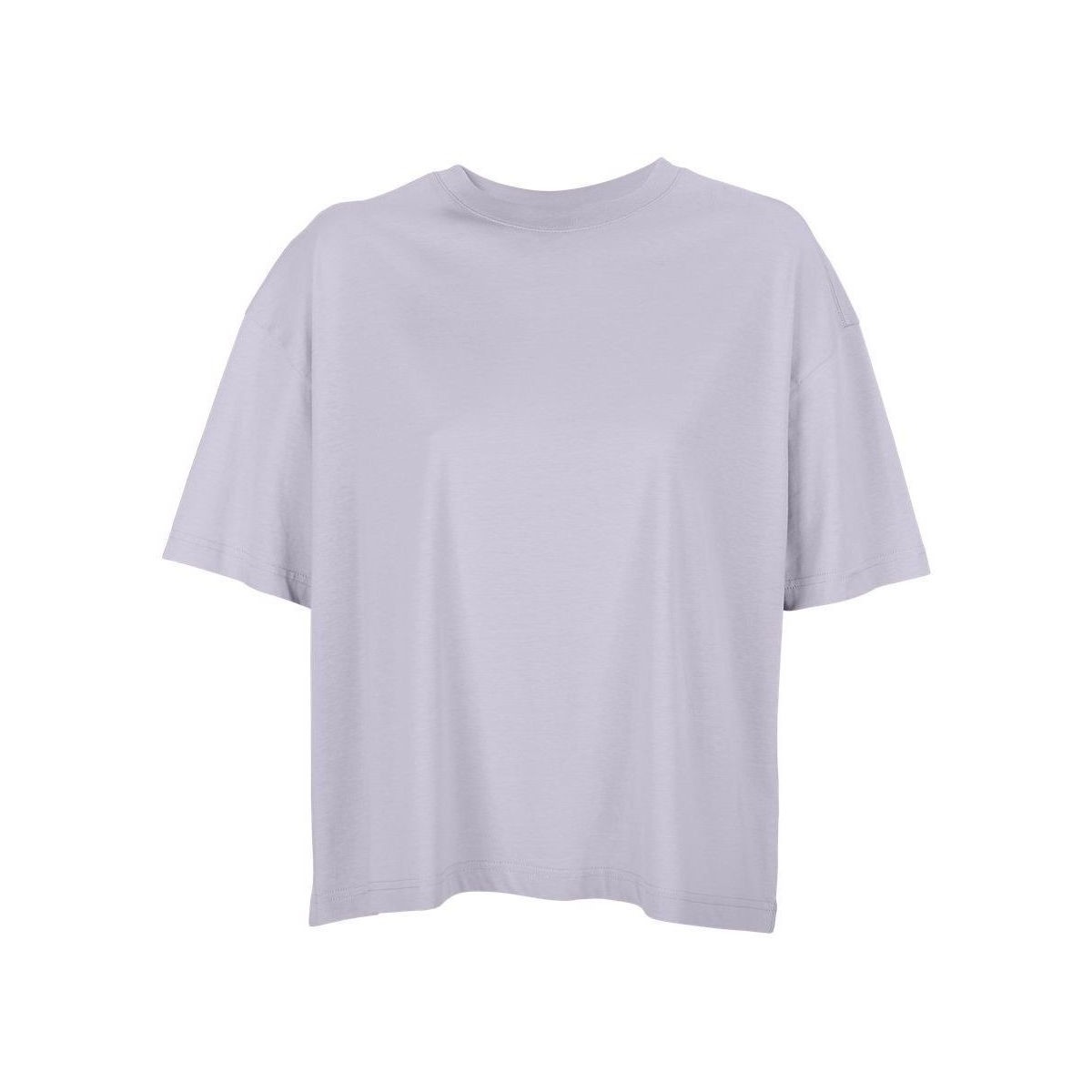 Υφασμάτινα Γυναίκα T-shirt με κοντά μανίκια Sols BOXY WOMEN - CAMISETA OVERSIZE DE MUJER Violet