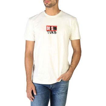 Υφασμάτινα Άνδρας T-shirt με κοντά μανίκια Diesel - t-diegos-b10_0gram Άσπρο