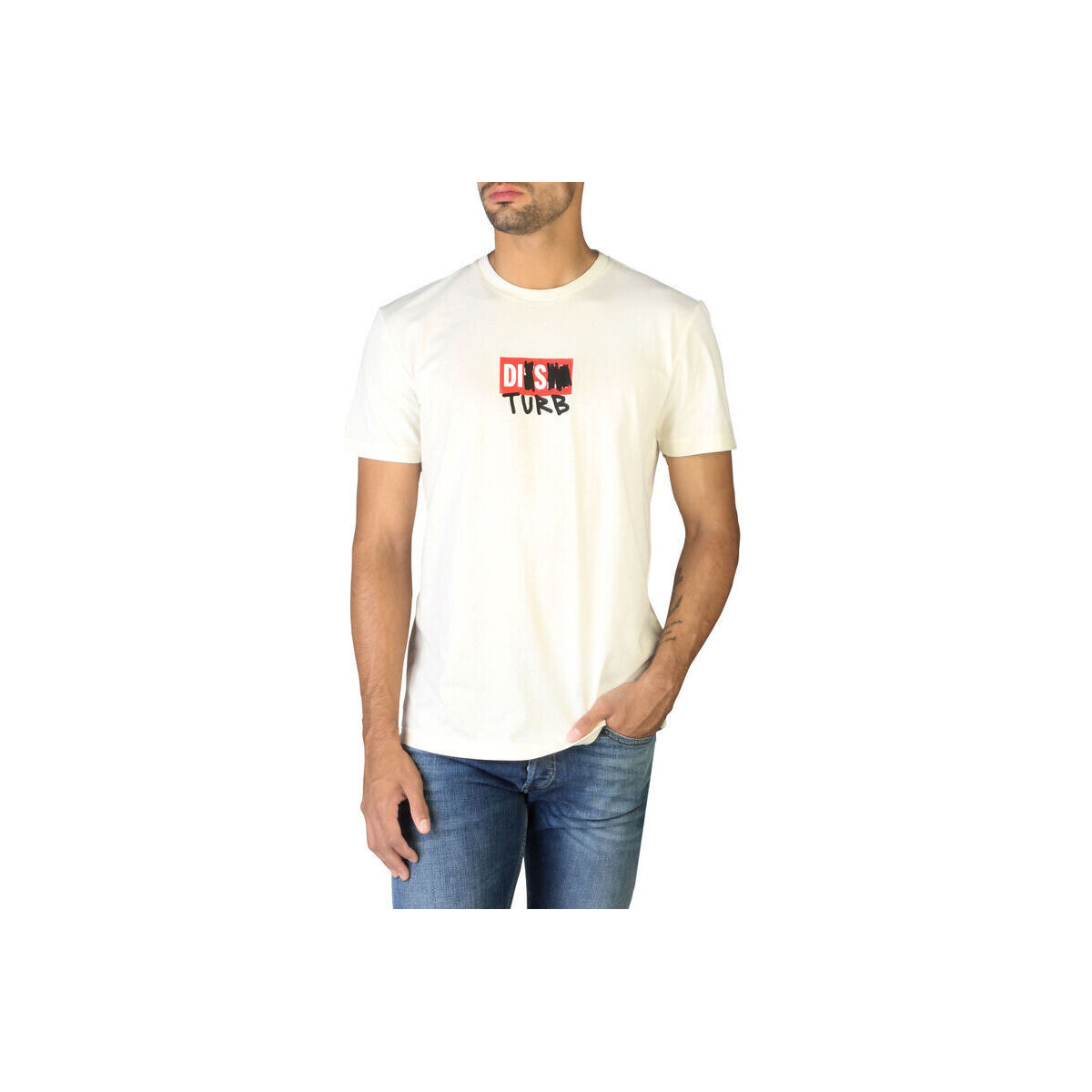 Υφασμάτινα Άνδρας T-shirt με κοντά μανίκια Diesel - t-diegos-b10_0gram Άσπρο