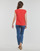 Υφασμάτινα Γυναίκα T-shirt με κοντά μανίκια Only ONLJASMINA S/S V-NECK LACE TOP Red