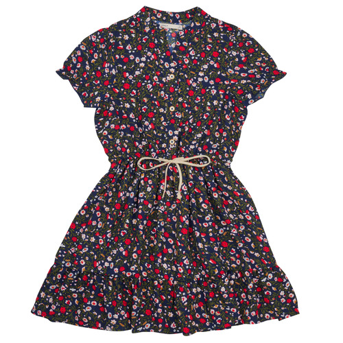 Υφασμάτινα Κορίτσι Κοντά Φορέματα Only KOGLUNA MONIQUE STRING TIE S/S DRESS PTM Multicolour