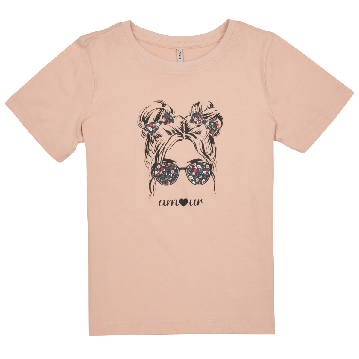 T-shirt με κοντά μανίκια Only KOGKITA-REG-S/S-AMOUR-TOP-JRS
