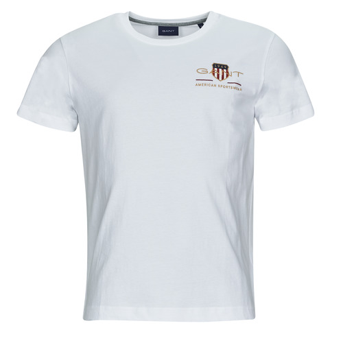 Υφασμάτινα Άνδρας T-shirt με κοντά μανίκια Gant ARCHIVE SHIELD EMB Άσπρο