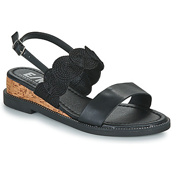 Παπούτσια Γυναίκα Σανδάλια / Πέδιλα Elue par nous NEFFECTUE Black / Beige