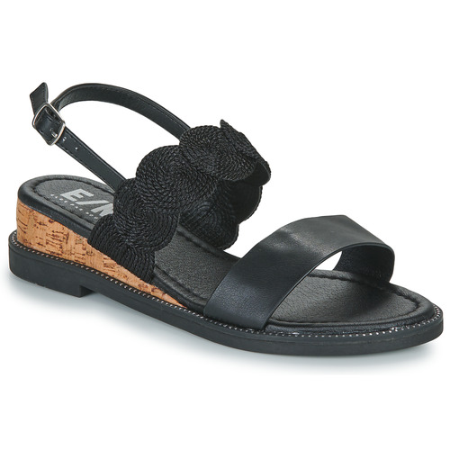 Παπούτσια Γυναίκα Σανδάλια / Πέδιλα Elue par nous NEFFECTUE Black / Beige