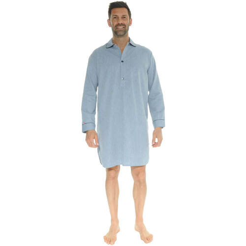 Υφασμάτινα Άνδρας Πιτζάμα/Νυχτικό Le Pyjama Français CHARLIEU Μπλέ