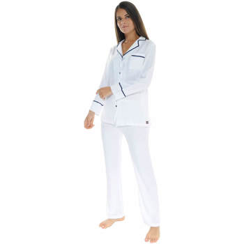 Υφασμάτινα Γυναίκα Πιτζάμα/Νυχτικό Le Pyjama Français ROANNAISE Άσπρο