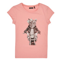 Υφασμάτινα Κορίτσι T-shirt με κοντά μανίκια Ikks XW10442 Ροζ