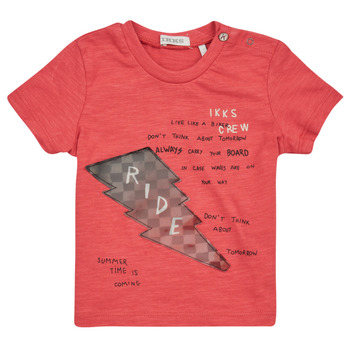 Υφασμάτινα Αγόρι T-shirt με κοντά μανίκια Ikks XW10071 Red