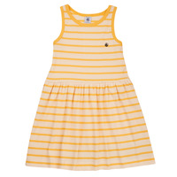 Υφασμάτινα Κορίτσι Κοντά Φορέματα Petit Bateau FLAVY Άσπρο / Yellow
