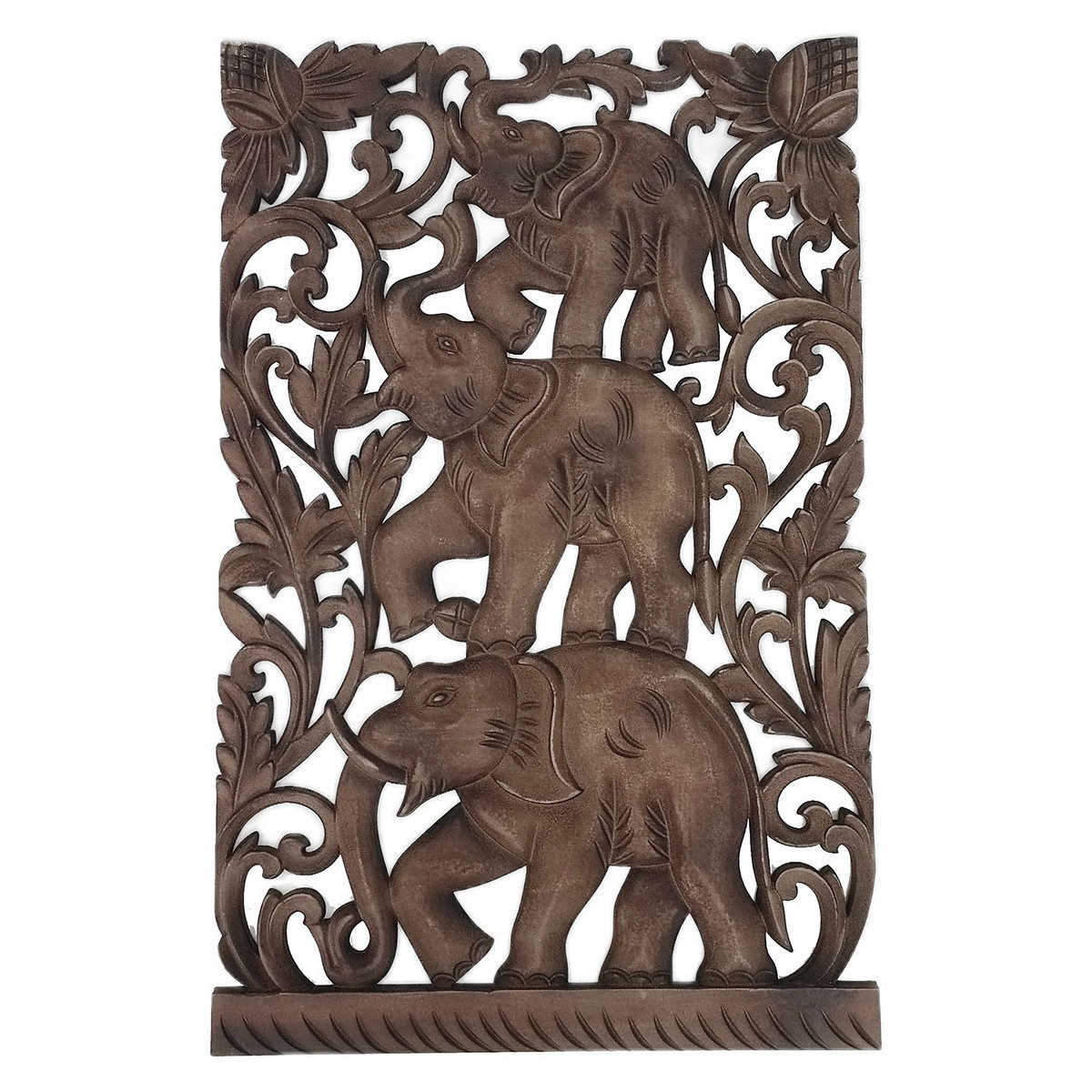 Σπίτι Αγαλματίδια και  Signes Grimalt Στολίδι Τοίχου Ελέφαντα Brown