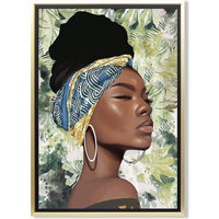 Σπίτι Πίνακες Signes Grimalt Αφρικανική Γυναίκα Κουτί Green