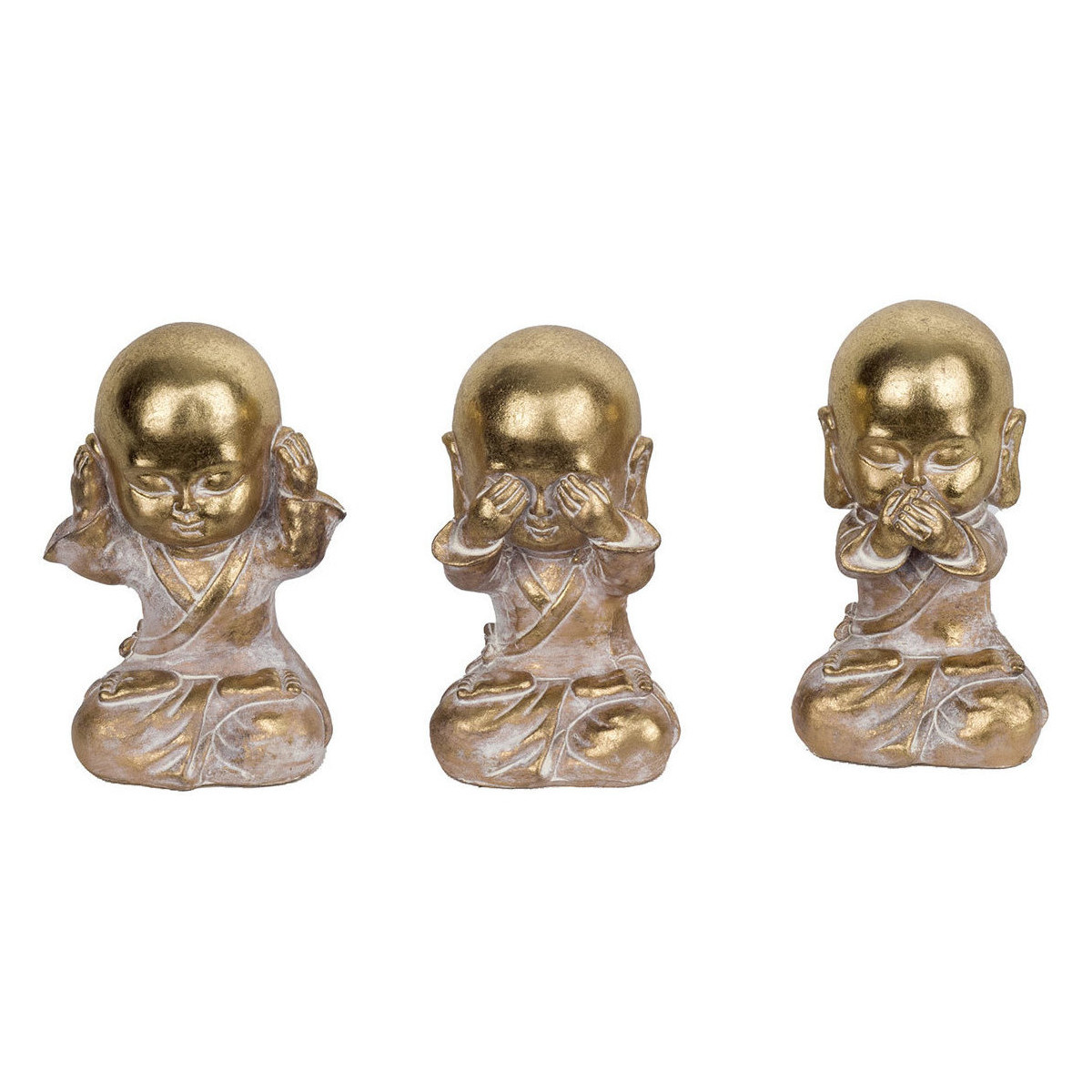 Σπίτι Αγαλματίδια και  Signes Grimalt Σχήμα Monk 3 Μονάδες Gold