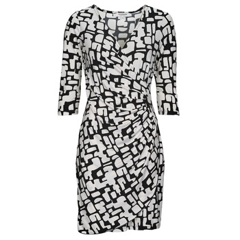 Υφασμάτινα Γυναίκα Κοντά Φορέματα Morgan RLOLA Black / Άσπρο