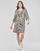 Υφασμάτινα Γυναίκα Κοντά Φορέματα One Step FW30011 Ecru