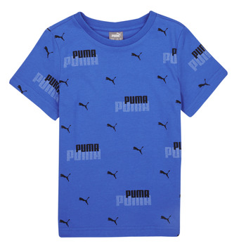Υφασμάτινα Αγόρι T-shirt με κοντά μανίκια Puma ESS+ LOGO POWER AOP Black