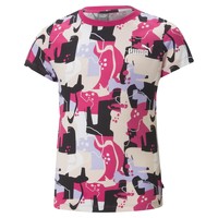 Υφασμάτινα Κορίτσι T-shirt με κοντά μανίκια Puma ESS STREET ART LOGO Multicolour