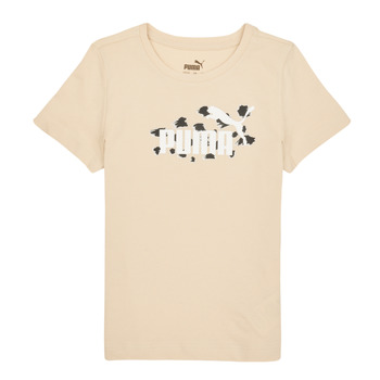 Υφασμάτινα Κορίτσι T-shirt με κοντά μανίκια Puma ESS ANIMAL TEE Beige