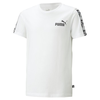 Υφασμάτινα Αγόρι T-shirt με κοντά μανίκια Puma ESS TAPE CAMO Άσπρο