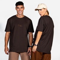 Υφασμάτινα T-shirt με κοντά μανίκια THEAD.  Brown