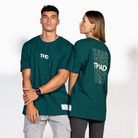 Υφασμάτινα T-shirt με κοντά μανίκια THEAD.  Green