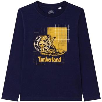 Υφασμάτινα Αγόρι T-shirt με κοντά μανίκια Timberland  Μπλέ