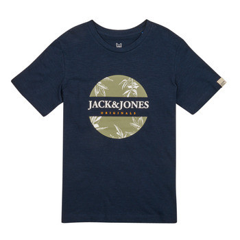 Υφασμάτινα Αγόρι T-shirt με κοντά μανίκια Jack & Jones JORCRAYON BRANDING TEE SS CREW NECK Marine