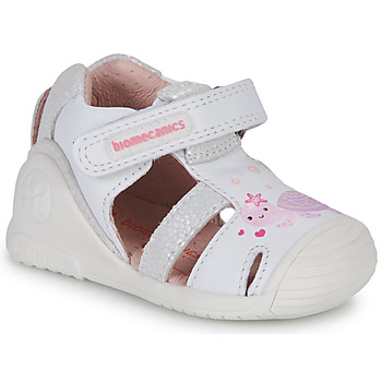 Παπούτσια Κορίτσι Σανδάλια / Πέδιλα Biomecanics 222109 Άσπρο / Ροζ