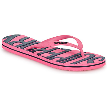 Παπούτσια Γυναίκα Σαγιονάρες Superdry VINTAGE VEGAN FLIP FLOP Ροζ / Μπλέ
