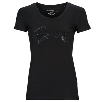 Υφασμάτινα Γυναίκα T-shirt με κοντά μανίκια Guess SS RN ADELINA TEE Black