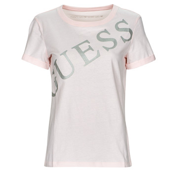 Υφασμάτινα Γυναίκα T-shirt με κοντά μανίκια Guess SS CN BENITA TEE Ροζ
