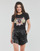 Υφασμάτινα Γυναίκα T-shirt με κοντά μανίκια Guess SS CN TRIANGLE FLOWERS TEE Black