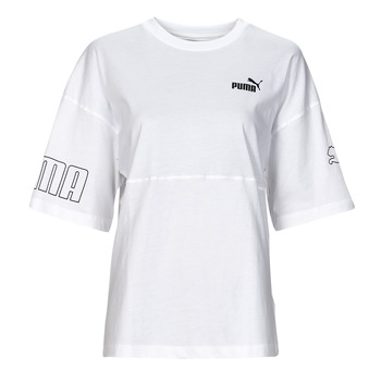 Υφασμάτινα Γυναίκα T-shirt με κοντά μανίκια Puma POWER COLORBLOCK Άσπρο