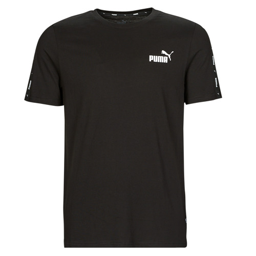 Υφασμάτινα Άνδρας T-shirt με κοντά μανίκια Puma ESS+ TAPE Black