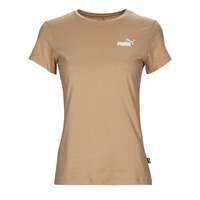 Υφασμάτινα Γυναίκα T-shirt με κοντά μανίκια Puma ESS EMBROIDERY Beige