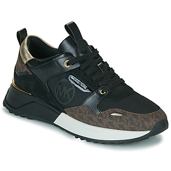Παπούτσια Γυναίκα Χαμηλά Sneakers MICHAEL Michael Kors THEO TRAINER Black / Brown / Gold