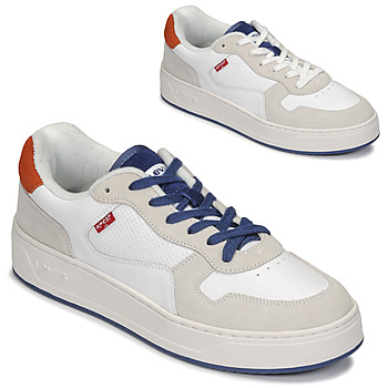 Παπούτσια Άνδρας Χαμηλά Sneakers Levi's GLIDE Άσπρο / Beige / Μπλέ