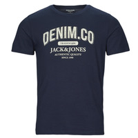 Υφασμάτινα Άνδρας T-shirt με κοντά μανίκια Jack & Jones JJEJEANS TEE SS O-NECK Marine