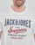 Υφασμάτινα Άνδρας T-shirt με κοντά μανίκια Jack & Jones JJELOGO TEE SS O-NECK Ecru