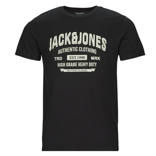 Υφασμάτινα Άνδρας T-shirt με κοντά μανίκια Jack & Jones JJEJEANS TEE SS O-NECK Black