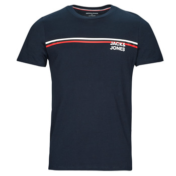 Υφασμάτινα Άνδρας T-shirt με κοντά μανίκια Jack & Jones JJATLAS TEE SS CREW NECK Marine