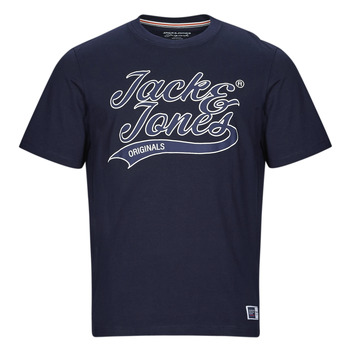 Υφασμάτινα Άνδρας T-shirt με κοντά μανίκια Jack & Jones JORTREVOR UPSCALE SS TEE CREW NECK Marine